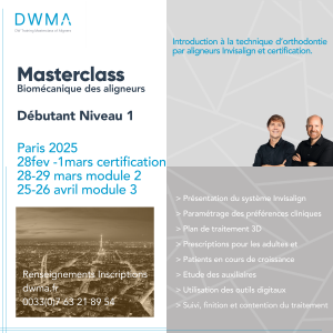 Masterclass biomécanique des aligneurs – débutant – niveau 1
